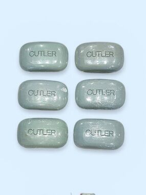 Lot of 6 New Small Size Cutler Facial Cleansing Bar Green Soap Sample Travel‎